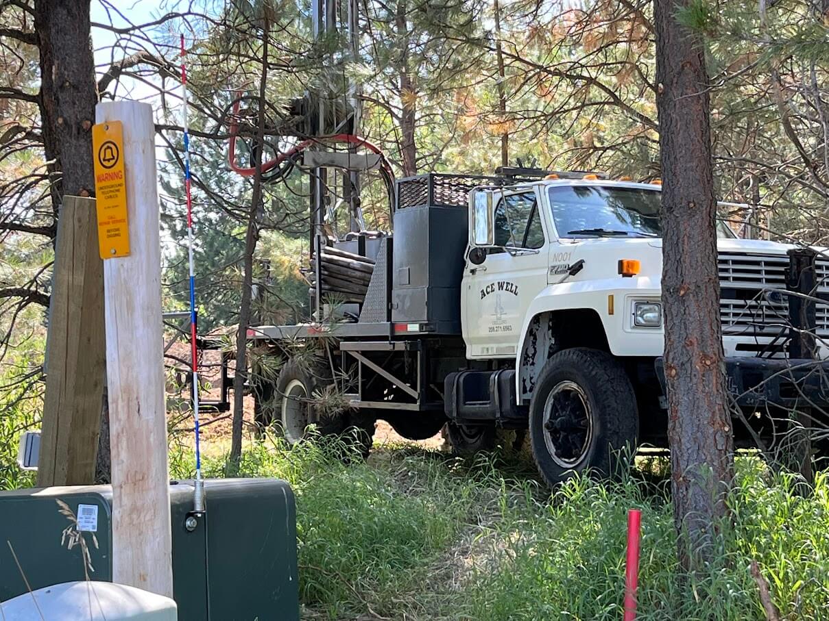 Ace Well Drilling truck